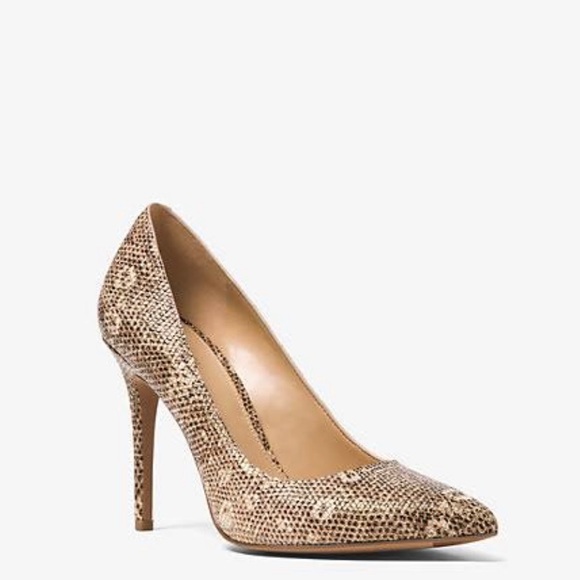 Michael Kors Shoes - Michael Kors Claire Pump Embossed Leather Pumps